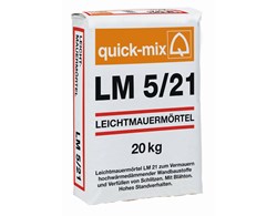 quick-mix LM5/21, Leichtmauermörtel